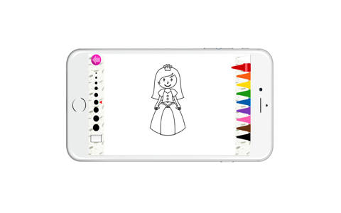 Coloring books (princess3) : Coloring Pages & Learning Games For Kids Free! screenshot 3