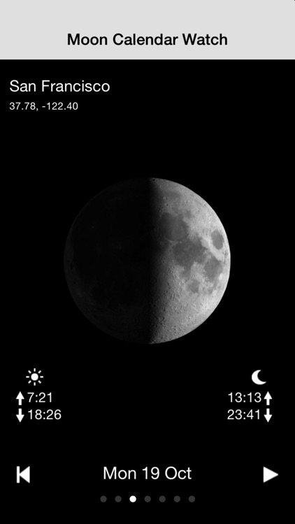 Moon Calendar Watch