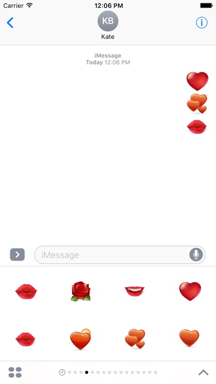 Heart Stickers Pack For iMessage