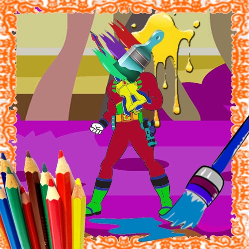 Draw Pages Game Power Rangers Version iOS App
