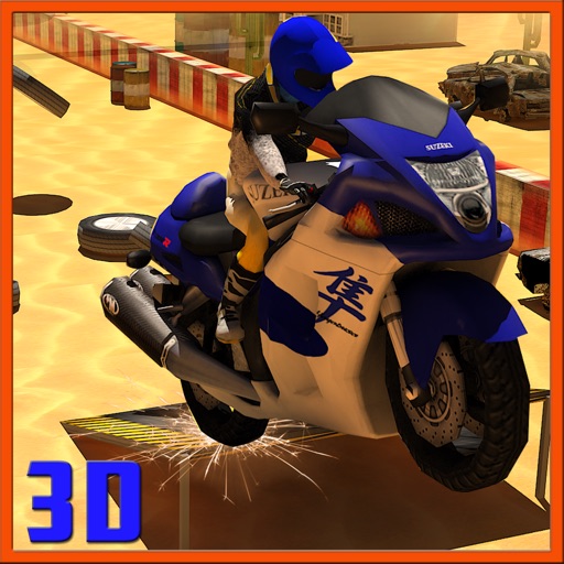 Motorcycle stunt track race - a dirt bike racing game icon