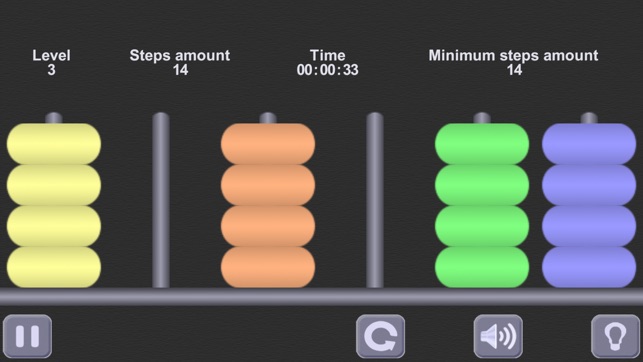 彩疊砌。河內塔的想法  （無廣告） / Color Heap Puzzle. The idea of Hanoi Tow(圖3)-速報App