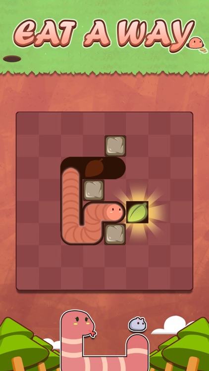 Eat A Way - Slither Worm Games in Maze