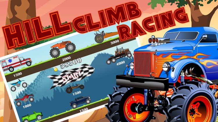 Monster Hill Truck  - car Racing free game