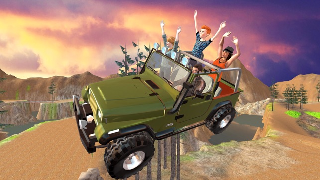 Offroad 4x4 Hill Flying Jeep - Fly  & Drive Jeep in Hill Env(圖5)-速報App