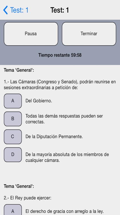 Constitucion Test Examenes