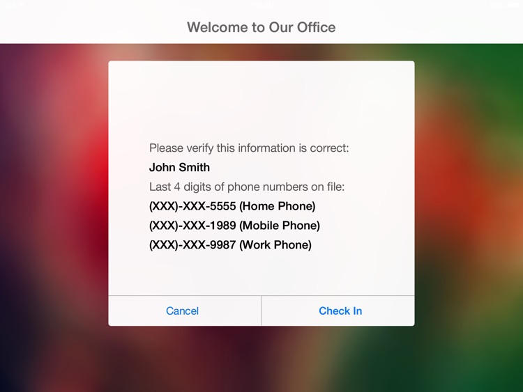 MacPractice Patient Check In 6.1