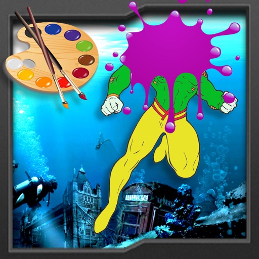 Paint For Kids Game Aquaman Version Icon