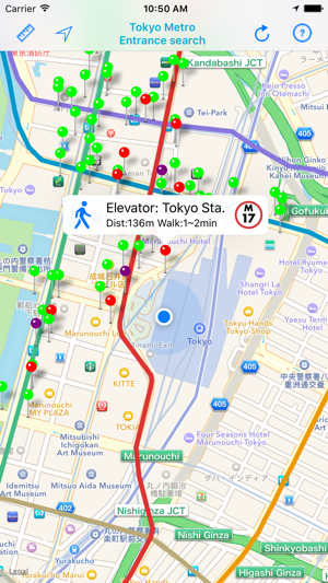 Tokyo Metro Nearest Entrance Search(圖1)-速報App