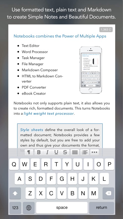 Notebooks for iPhone