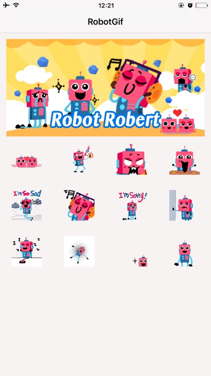 Robot Sticker Factory - Animated GIF for iMessage