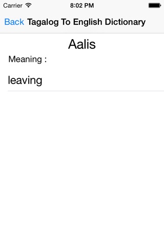 Tagalog To English Dictionary screenshot 2