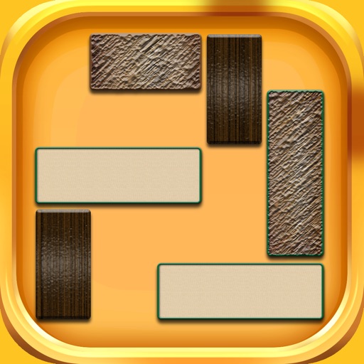 Wooden Blocks Puzzle : sliding tiles logic board game Icon