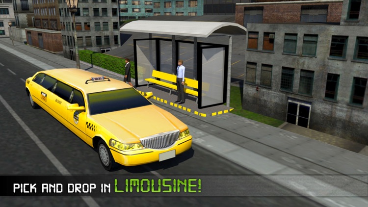 Electric Car Taxi Driver 3D Simulator: City Auto Drive to Pick Up Passengers screenshot-3
