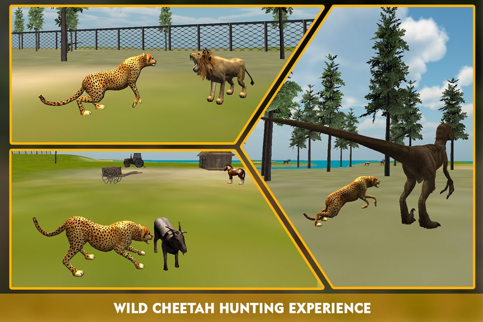 Wildlife cheetah Attack simulator 3D – Chase the wild animals, hunt them in this safari adventure screenshot 2