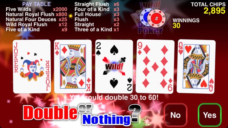 Wild Dream Poker - Deuces Wild screenshot-3