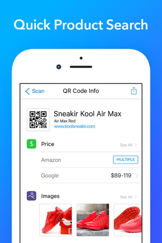 QRDR - QR Code Reader & Barcode Scanner screenshot 3