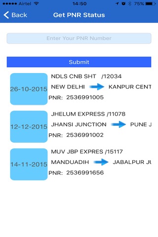 PNR Confirmation Status screenshot 2