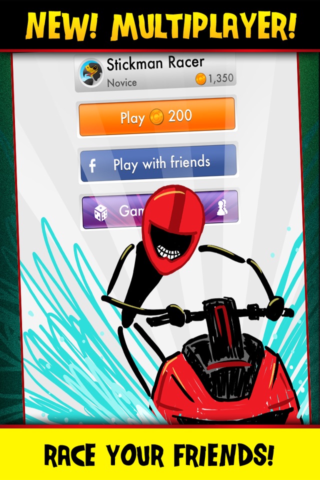 Stickman Wave Racer Free Game - Multiplayer Racing Jet Ski Ride screenshot 3