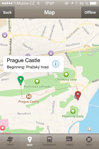 Prague Trips by Public Transport - Free Edition screenshot 2