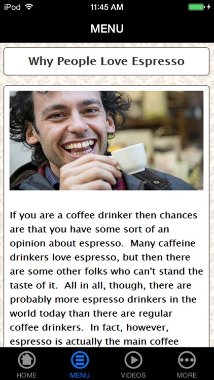 Espresso Yourself - Learn How to Make a Best Taste of Espresso Coffee screenshot-3