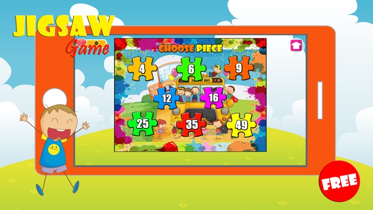 Boys And Girls Cartoon Jigsaw Puzzle Game For Kids screenshot-4