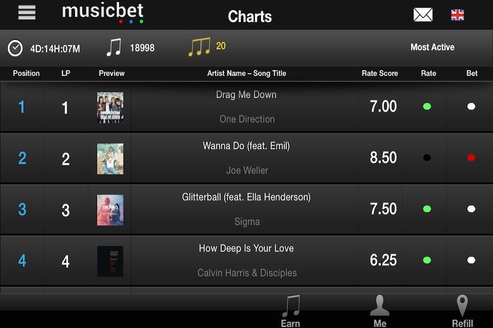 Musicbet screenshot 2