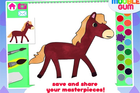 Farm Coloring Book - animal painting activity for children and toddler - create craft illustration and artwork screenshot 2