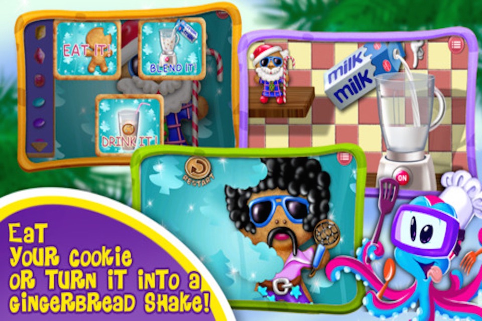 Gingerbread Kids - Cookie Maker Salon & Fun Dessert Food & Candy Making Games screenshot 3