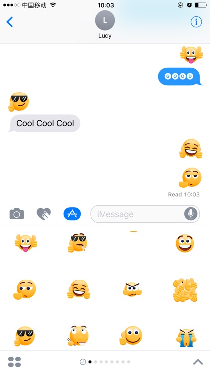 Thumbs Up Sticker - GIF Emoji for iMessage Free