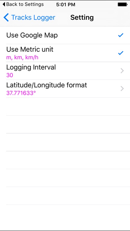 Tracks Logger