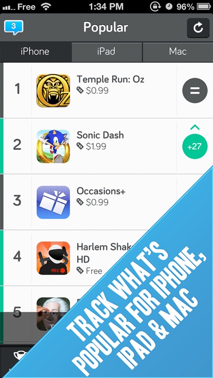 Appstatics: Track App Rankings for iPhone & iPad