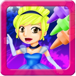 Princess Coloring World: My Fairy Tail Paint, Play and Draw Book for Girls! FREE