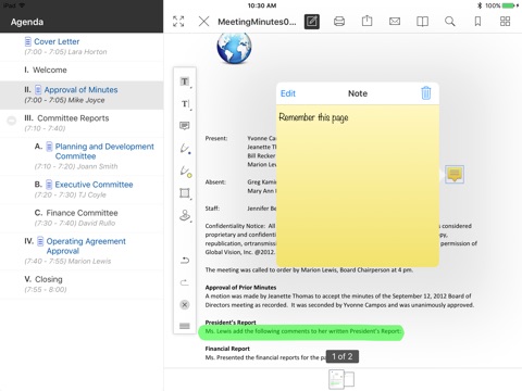 Governance Inst. Board Portal screenshot 3