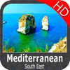 Mediterranean South East HD - GPS Map Navigator