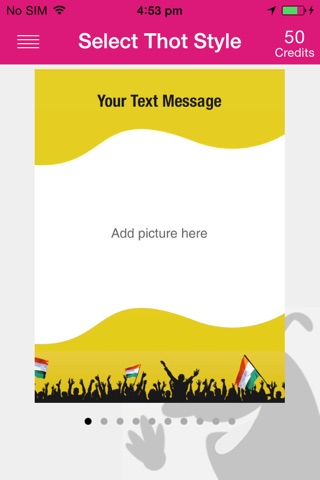 ThotOfU: Send friends picture greetings thru Social Network screenshot 2