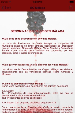 Vinos Malaga screenshot 3