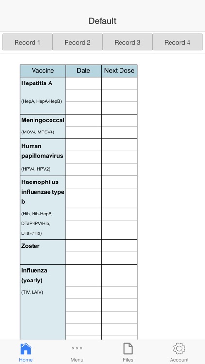 Immunization Log