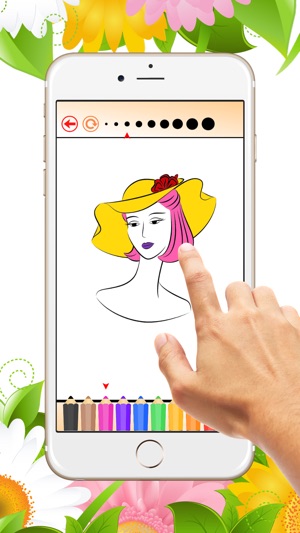 著色書的帽子：學習色彩和畫時裝帽，兒童免費遊戲(圖1)-速報App