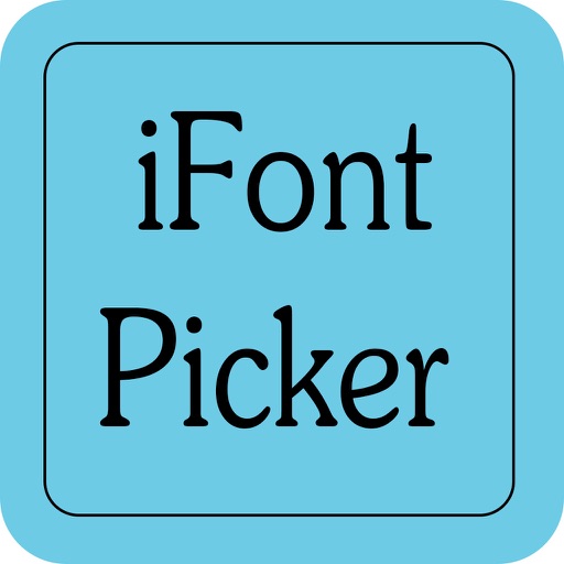 iFontPicker iOS App