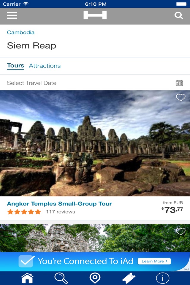 Siem Reap Hotels + Compare and Booking Hotel for Tonight with map and travel tour screenshot 2