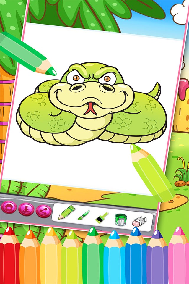 The Cute dinosaur Coloring book ( Drawing Pages ) 2 - Learning & Education Games  Free and Good For activities Kindergarten Kids App screenshot 4