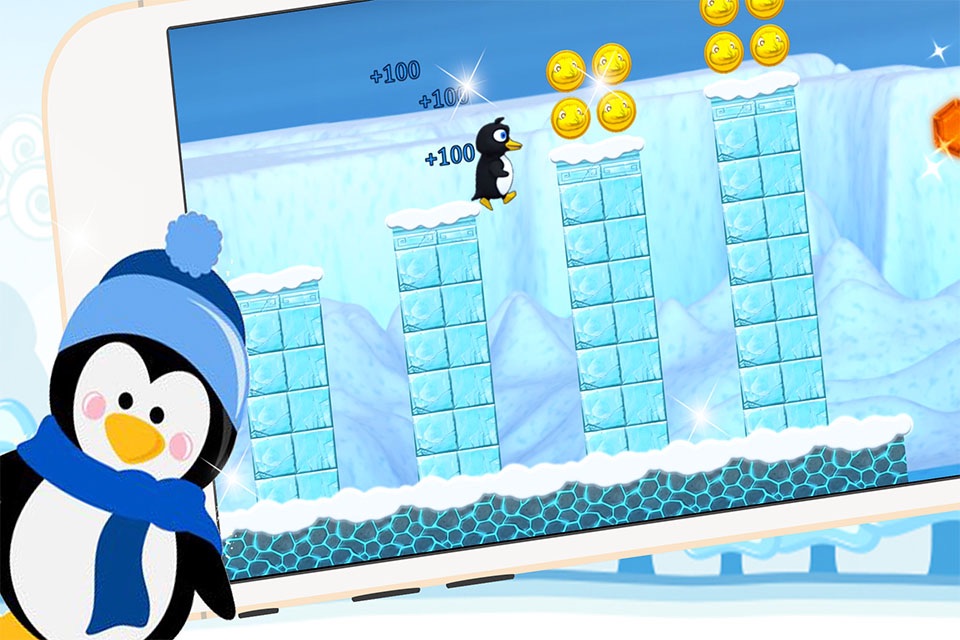 Crazy Cute Baby Penguin Run For Free Game screenshot 2