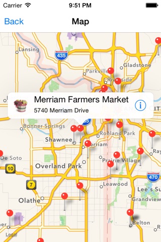 Farmers' Market Locator screenshot 2