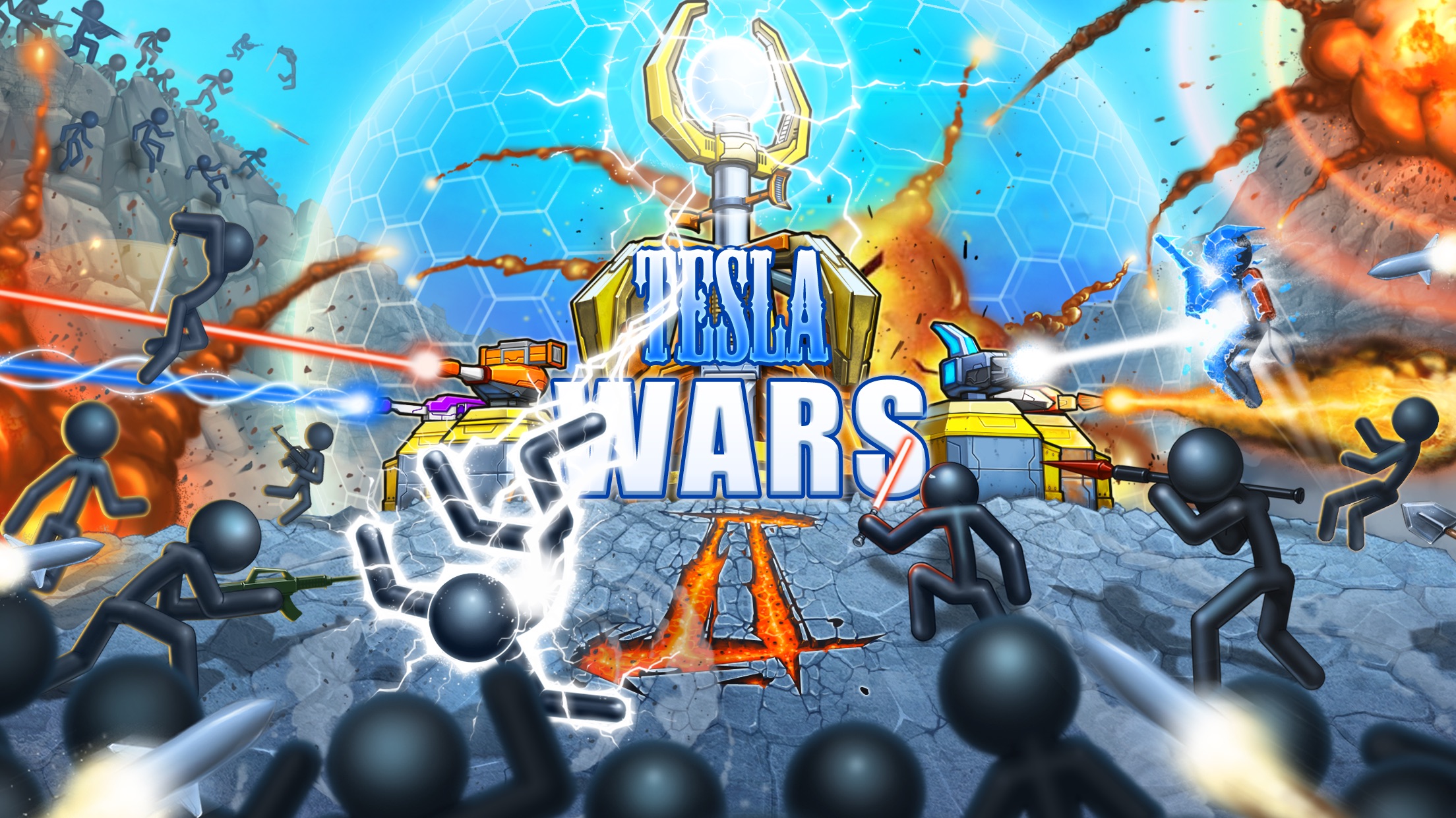 Screenshot do app Tesla Wars - II