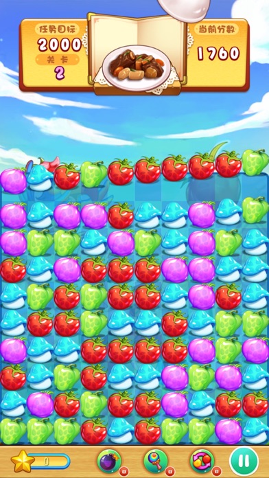 Fram Vegetales-Fruits Pop:A Classic Match-3 Puzzle Pop Casual Game Screenshot 4
