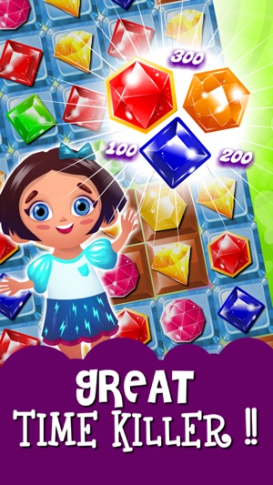 Match-3 Mania - diamond game and kids digger's quest hd free(圖3)-速報App