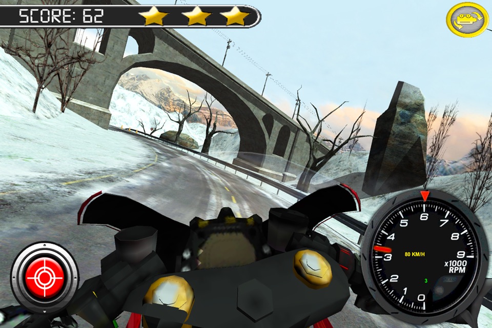 Bike Rider - Frozen Highway Rally Race Free screenshot 2
