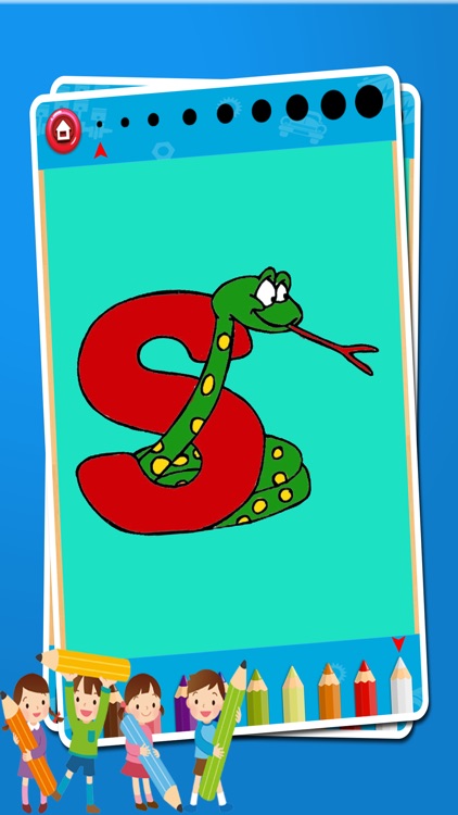 ABC Coloring and Cartoon Animal Alphabet