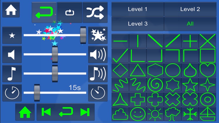 Touch Follow Shapes